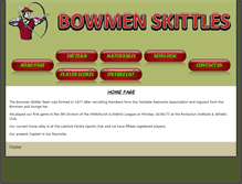 Tablet Screenshot of bowmenskittles.homecall.co.uk