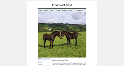 Desktop Screenshot of foxcourtstud.homecall.co.uk