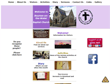 Tablet Screenshot of bourtonbaptist.homecall.co.uk