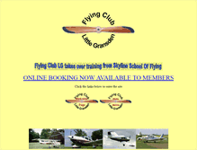 Tablet Screenshot of flyingclublg.homecall.co.uk