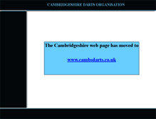 Tablet Screenshot of cambsdarts.homecall.co.uk